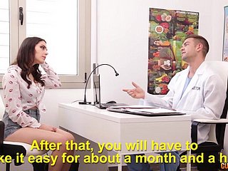 Bootyful babe Valentina Nappi seduces her doctor and gets nailed hard