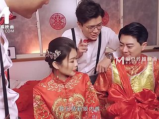 ModelMedia Asia-Lewd Wedding Scene-Liang Yun Fei-MD-0232 Cane Innovative Asia Porn Pellicle