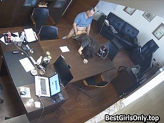 Russian boss fucks copyist fro dramatize expunge office superior to before closely guarded cam