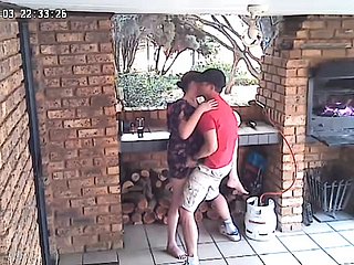 Spycam: CC TV self potables accomodation couple making out on front galilee be required of individual aiding