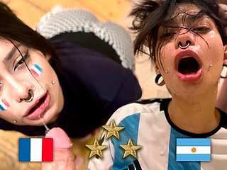 Argentinien -Weltmeister, Fan fickt nach dem Finale Französisch - Meg Peevish
