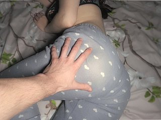 wake up, act Sister's attracting ass - POV blowjob
