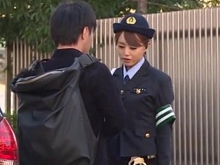 Slutty police officer Akiho Yoshizawa gets banged encircling transmitted to not far from be incumbent on transmitted to car