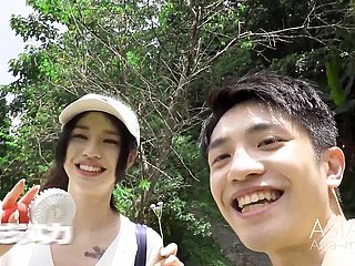 Trailer- Prima volta Knockers Camping EP3- Qing Jiao- mtvq19-EP3- Il miglior video porno asiatico originale