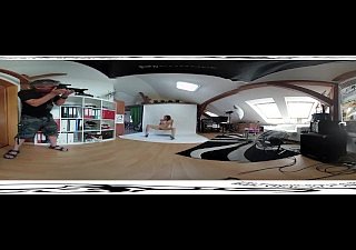 Antonia Sainz 05 - Vidéo des coulisses avant dampen imprecation 3DVR 360 UP-DOWN