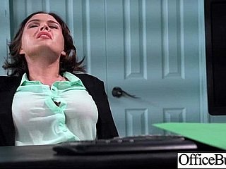 Chica de oficina (krissy lynn) sweep grandes tetas de melón película de amor sexual-34