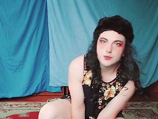 Heiße mart schwule große Beute im MILF-Kleid Youtuber CrossdresserKitty